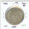 Image 1 : 1886 USA Silver Morgan dollar