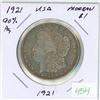 Image 1 : 1921 USA Silver Morgan dollar