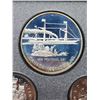 Image 3 : 1991 Double dollar proof set. Includes "Frontenac" silver dollar