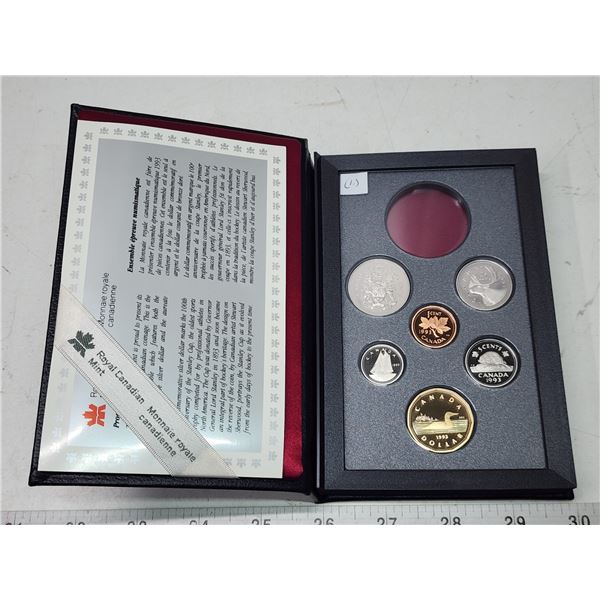 1993 Double dollar proof set. Missing silver dollar