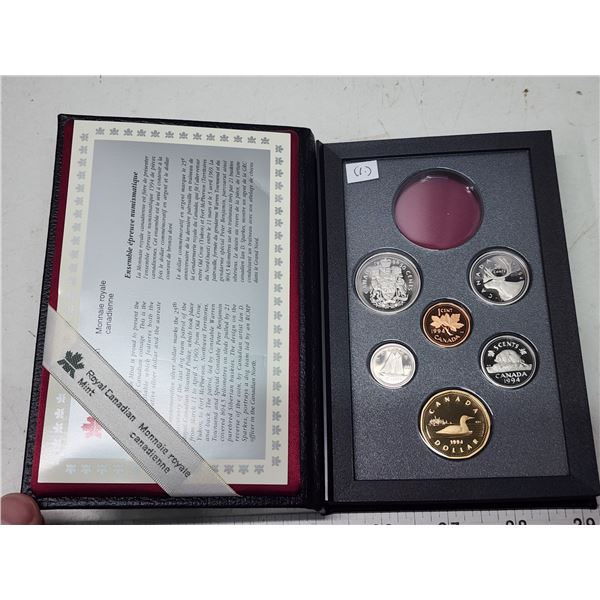 1994 Double dollar proof set. Missing silver dollar