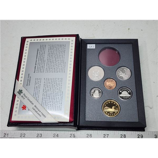 1994 Double dollar proof set. Missing silver dollar