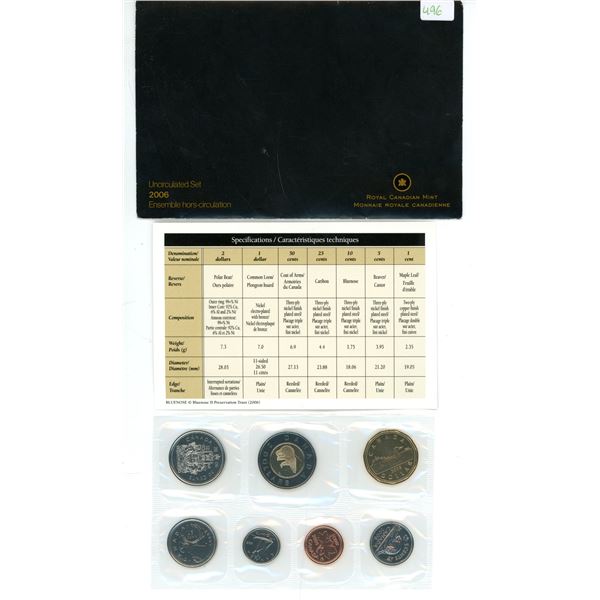 2006 Canadian UNC year set