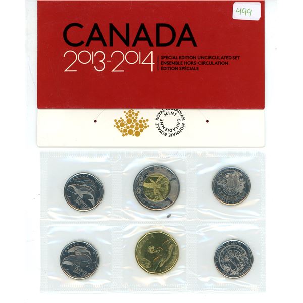 2013-2014 Canadian UNC year set