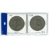1971-72 Pair of USA Eisenhower dollars