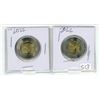 Pair of 2022 "Series" Canadian 2 dollar toonie coins