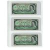 Image 2 : 4 Consecutive 1967 Canadian centennial 1 dollar bills - Beattie/Rasminsky - 1866097-100