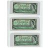 Image 1 : 3 - 1967 Canadian centennial bills - 2 no serial #'s