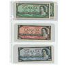 Image 1 : 4 1954 Canadian bills - 1 dollar bills, 2 dollar bill and 5 dollar bill