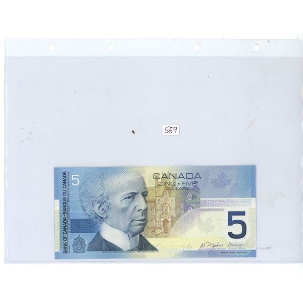 2005 Canadian 5 dollar bill - Jenkins/Dodge - HOW 7003564 - UNC