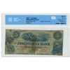 Image 1 : 185? CCCS Graded, "Zimmerman Bank" Canadian 5 dollar bill - 649 - G4