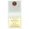 Image 2 : 1983 ICCS graded, Canadian red 1 cent penny coin - MS65