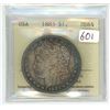 Image 1 : 1883 ICCS graded, USA silver morgan dollar - MS64