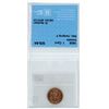 Image 2 : 1958 CCCS graded, Canadian red 1 cent penny coin - MS64