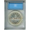 Image 2 : 1955 CCCS graded, Canadian silver voyageur dollar - MS63