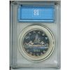 Image 2 : 1950 CCCS graded, Canadian silver voyageur dollar - MS62