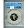 Image 1 : 1991 CCCS graded, Canadian proof like 25 cent coin - PF68 UHC