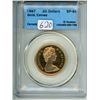 Image 1 : 1967 CCCS graded, Canadian Coat of Arms, 20 dollar 21K gold coin - SP65