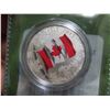 Image 2 : 2015 canada $25 fine silver coin, colored canada flag