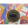 Image 2 : 1999 British two pound coin, rugby world cup - note stamps on envelope