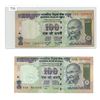 Image 1 : Lot 2 india 100 rupee bills , 2008 and 2009
