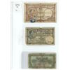Image 1 : Lot of 3 Belgium bils: 5 francs (1938), 10 francs (1943), 20 Francs (1941)