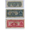 Image 2 : Lot of 3 china bills: 1 yuan 1949, 5 yuan 1940, 10 yuan 1940