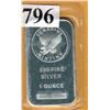 Image 1 : 1 TROY OUNCE BAR - SUNSHINE MINTING - .999 FINE SILVER