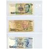 Image 1 : 3 Different Brazil Peso Bills