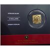 Image 3 : 2006 Square Beaver $3. Sterling Silver with 24-karat gold plating. Specimen. Housed in its original 