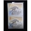 Image 5 : 2006 Limited Edition Peregrine Falcon & Nestlings $5 Stamp & Coin Set. Includes 2 $2 Stamps. The coi