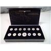 Image 3 : 2018 Complete 14-coin set of the Heraldic Emblems of Canada. 13 different 25 Cents, one for each pro