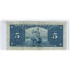 Image 2 : 1937 Canadian 5 dollar bill - Gordon/Towers - R/C 6008937