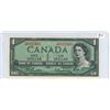 Image 1 : 1954 Canadian 1 dollar bill - Beattie/Rasminsky - J/M 6322460