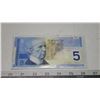 Image 1 : 2002 Canadian 5 dollar bill - Jenkins/Dodge - HNP 0680432
