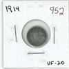Image 1 : 1914 Canadian silver 5 cent coin