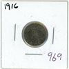 Image 1 : 1916 Canadian silver 10 cent coin