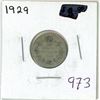 Image 1 : 1929 Canadian silver 10 cent coin