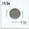 Image 1 : 1936 Canadian silver 10 cent coin
