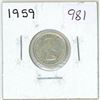 Image 1 : 1959 Canadian silver 10 cent coin