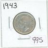 Image 1 : 1943 Canadian silver 25 cent coin