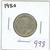 Image 1 : 1950 Canadian silver 25 cent coin