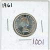 Image 1 : 1961 Canadian silver 25 cent coin