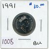 Image 1 : 1991 Canadian 25 cent coin