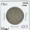 Image 1 : 1910 Canadian silver 50 cent coin