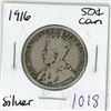 Image 1 : 1916 Canadian silver 50 cent coin