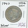 Image 1 : 1940 Canadian silver 50 cent coin