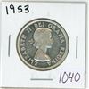 Image 1 : 1953 Canadian silver 50 cent coin