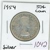 Image 1 : 1954 Canadian silver 50 cent coin