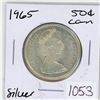 Image 1 : 1965 Canadian silver 50 cent coin